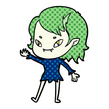 çizgi film dostu vampir kız