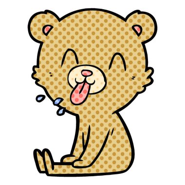 Çizgi film ayısının vektör çizimi