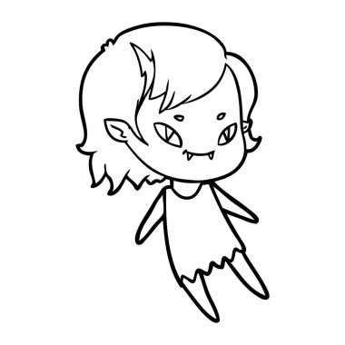 çizgi film dostu vampir kız