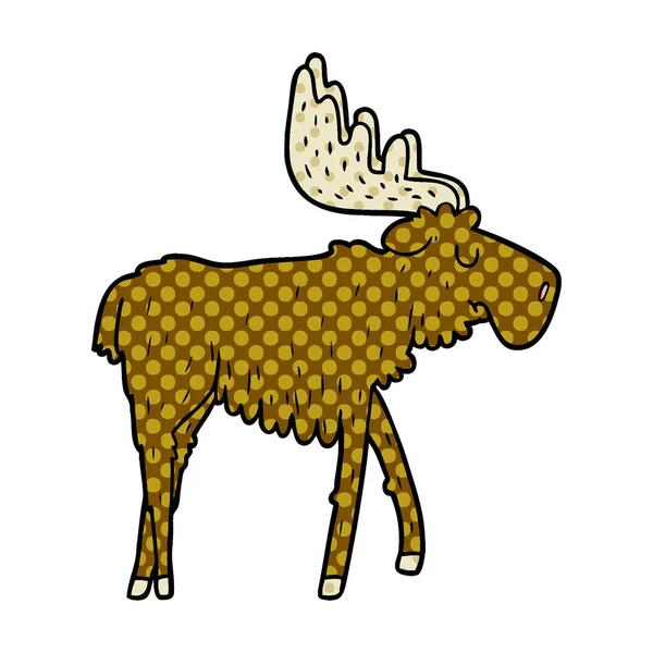 矢量图的卡通麋鹿 — 图库矢量图片