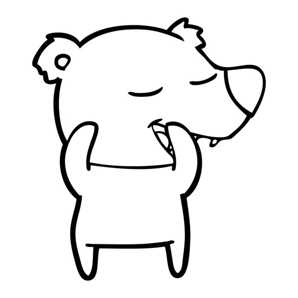 Ilustração Vetorial Urso Polar Dos Desenhos Animados —  Vetores de Stock