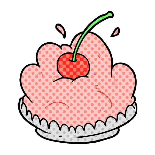 Vektor Illustration Von Cartoon Leckeres Dessert — Stockvektor