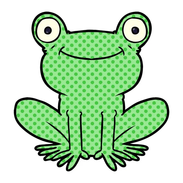 Çizgi film kurbağasının vektör çizimi