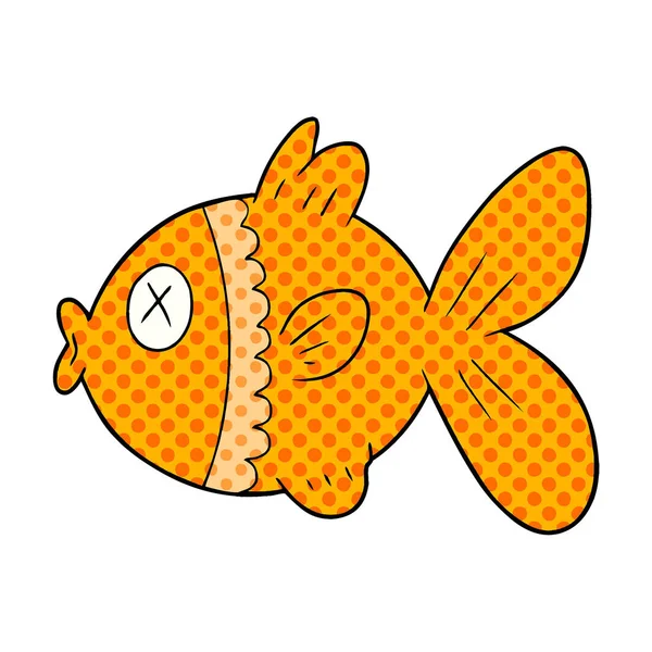 Vektör Çizim Karikatür Goldfish — Stok Vektör
