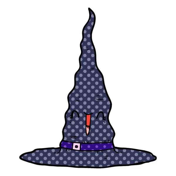 Vector Illustration Cartoon Witchs Hat — Stock Vector