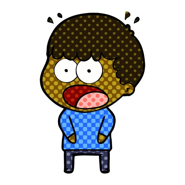 vektör çizim karikatür dostum şok