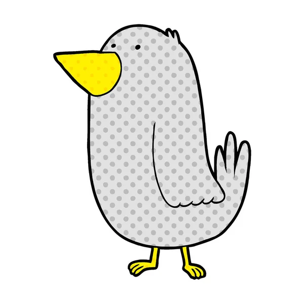 Vektorillustration Des Cartoon Vogels — Stockvektor