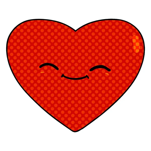 Γελοιογραφία Ευτυχής Αγάπη Καρδιά — Διανυσματικό Αρχείο