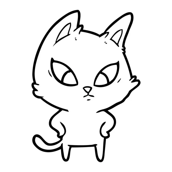 混淆卡通猫的矢量插图 — 图库矢量图片