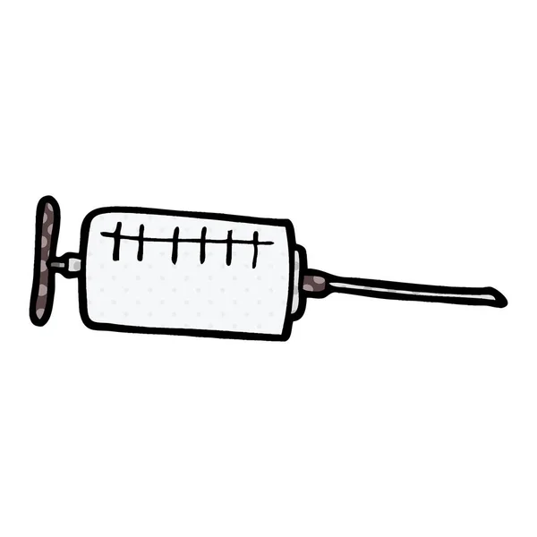 Vector Illustration Cartoon Syringe — Stock Vector