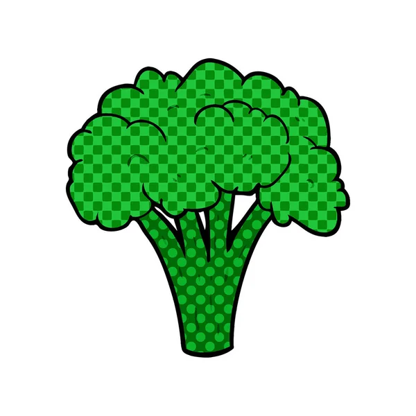 Ilustração Vetorial Brócolis Desenhos Animados —  Vetores de Stock