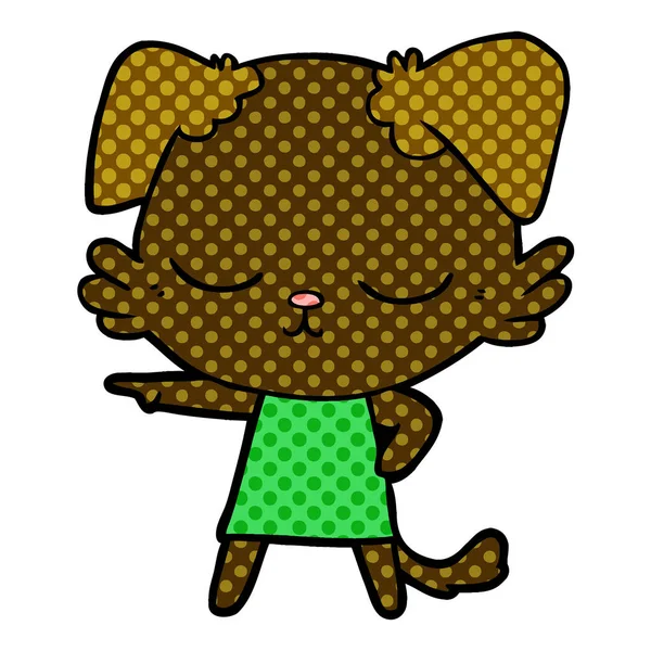 Çizgi film köpeğinin vektör çizimi