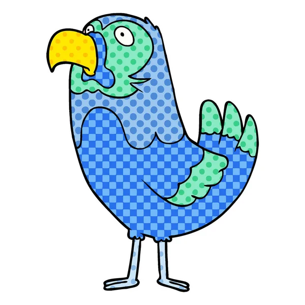 Ilustración Vectorial Loro Dibujos Animados — Archivo Imágenes Vectoriales