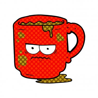 çizgi film kirli office kupa