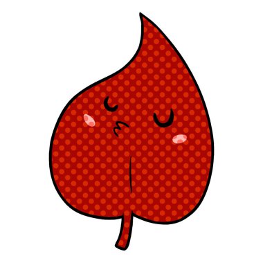 vektör çizim karikatür yaprak