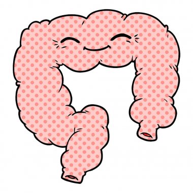 vektör çizim karikatür mutlu kolon