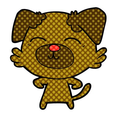 Çizgi film köpeğinin vektör çizimi