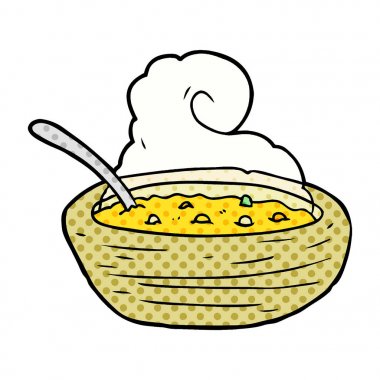 çizgi film sıcak kase suyu