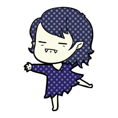 çizgi film ölümsüz vampir kız dans