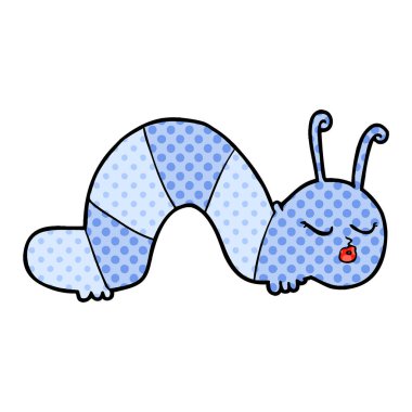 vektör çizim karikatür tırtıl