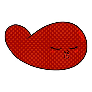 vektör çizim karikatür mesane