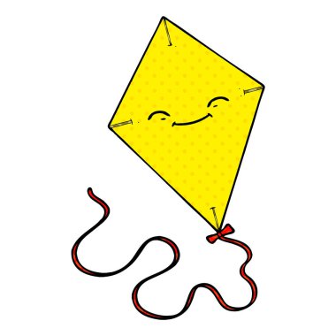 vektör çizim karikatür uçurtma