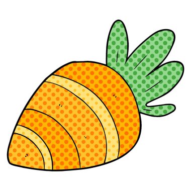 vektör çizim karikatür havuç