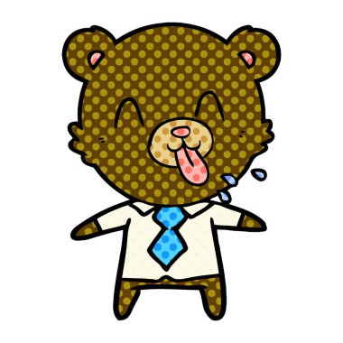 kaba karikatür ayı patron