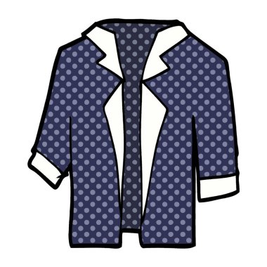 vektör çizim karikatür takım elbise gömlek