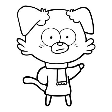 gergin köpek giyen eşarp