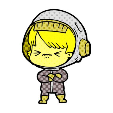 kızgın çizgi film alan kız