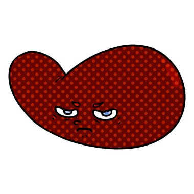 vektör çizim karikatür mesane