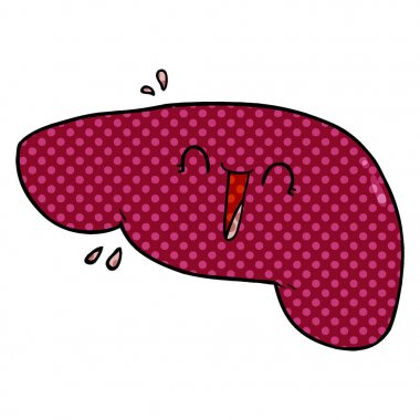 vektör çizim karikatür karaciğer