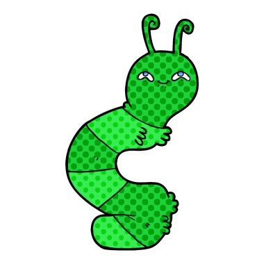 vektör çizim karikatür mutlu kedi