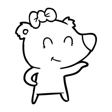 Dişi kutup ayısı karikatür