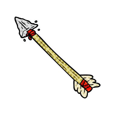 vektör çizim karikatür ilkel ok