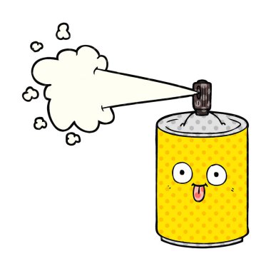 çizgi film sprey sprey kutusu