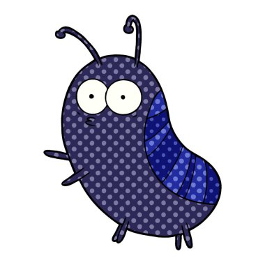 çizgi film böceği vektör çizim