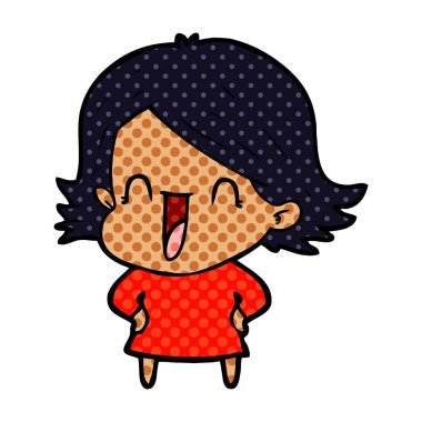 vektör çizim karikatür komik kadın