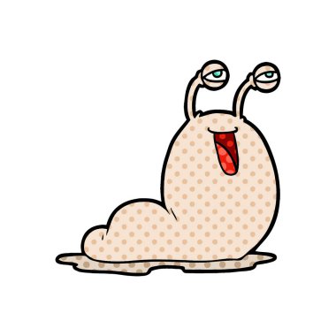 vektör çizim karikatür slug