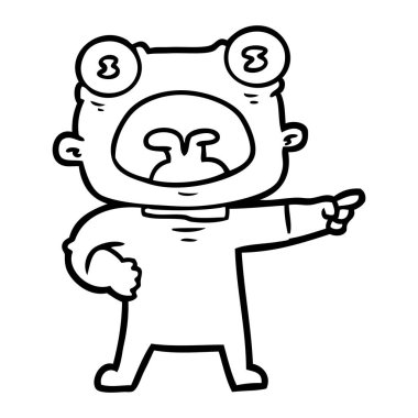 çizgi film garip uzaylı bağırarak