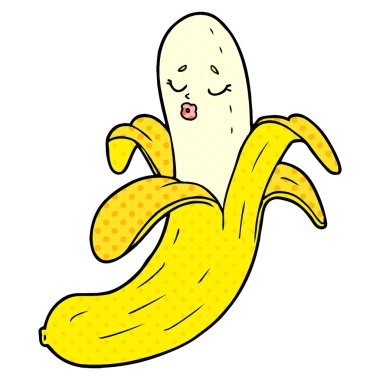 vektör çizim karikatür muz