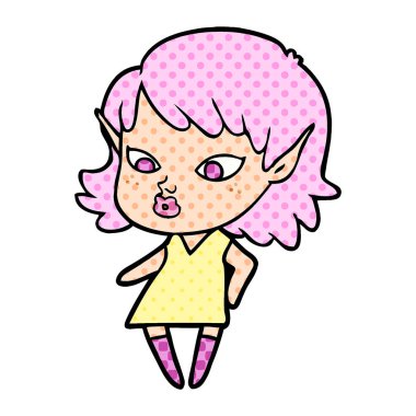 güzel çizgi film elf kızı