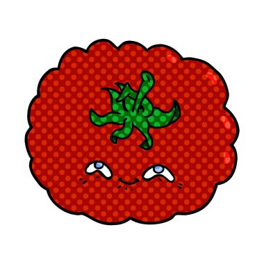 vektör çizim karikatür domates