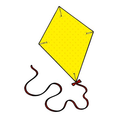 vektör çizim karikatür uçurtma