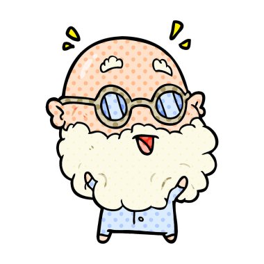 sevimli çizgi yaşlı adam şaşırttı