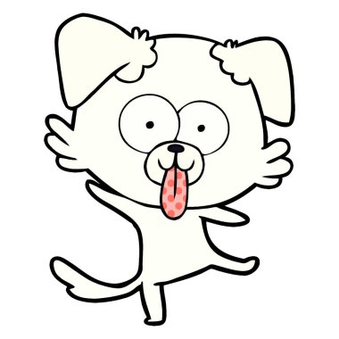 komik karikatür dans eden köpek