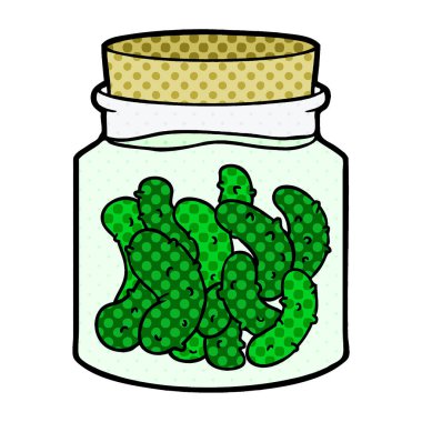 vektör çizim karikatür turşu turşusu