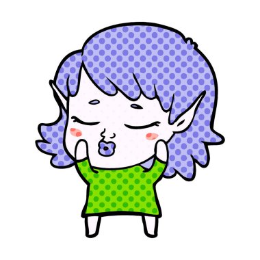 güzel çizgi film elf kızı