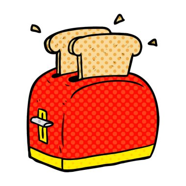 ekmek kızartma karikatür ekmek kızartma makinesi